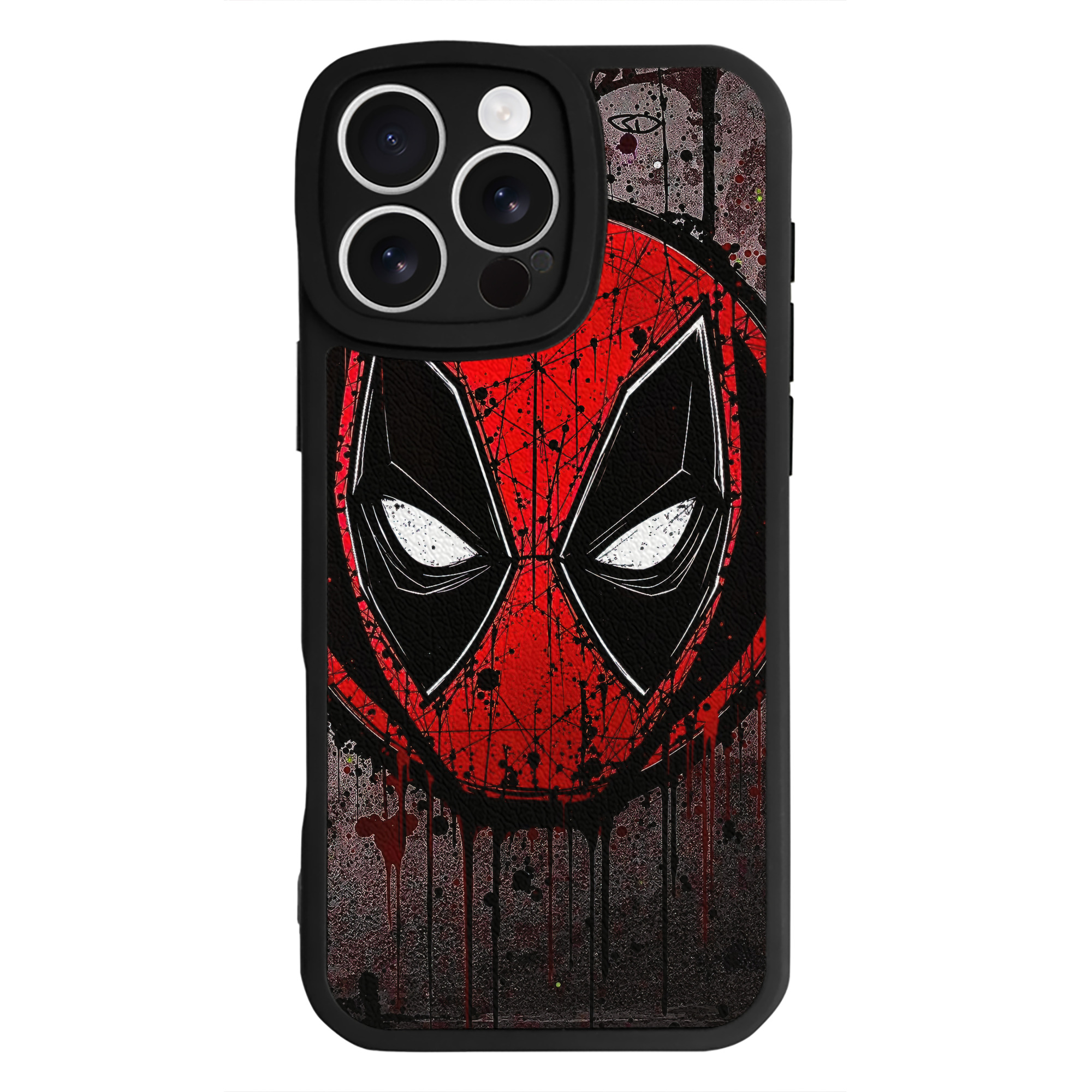 （画像用） Deadpool デッドプール 【iPhone 16シリーズ対応】シリコンスマホケース（レザー調） 材質：シリコン